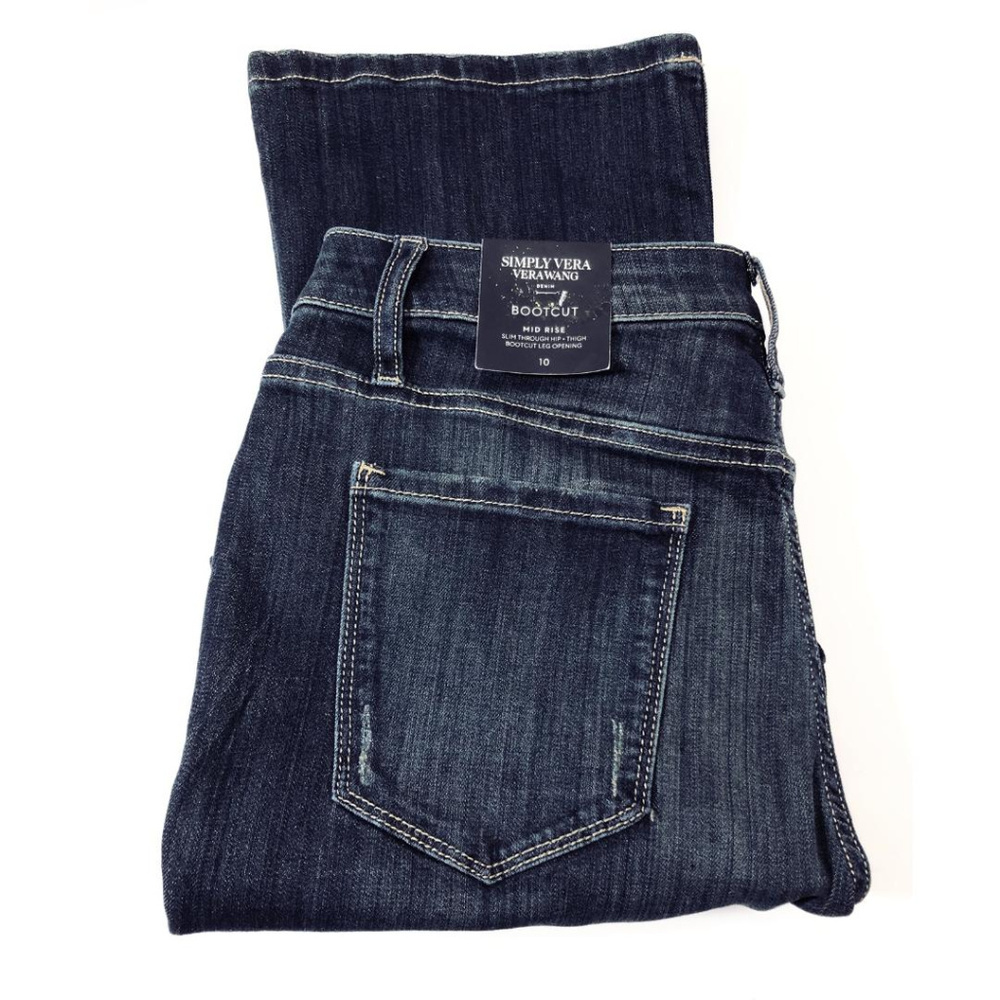 SOLD Simply Vera Wang Blue Midrise Bootcut Jeans - Picture 3 of 6